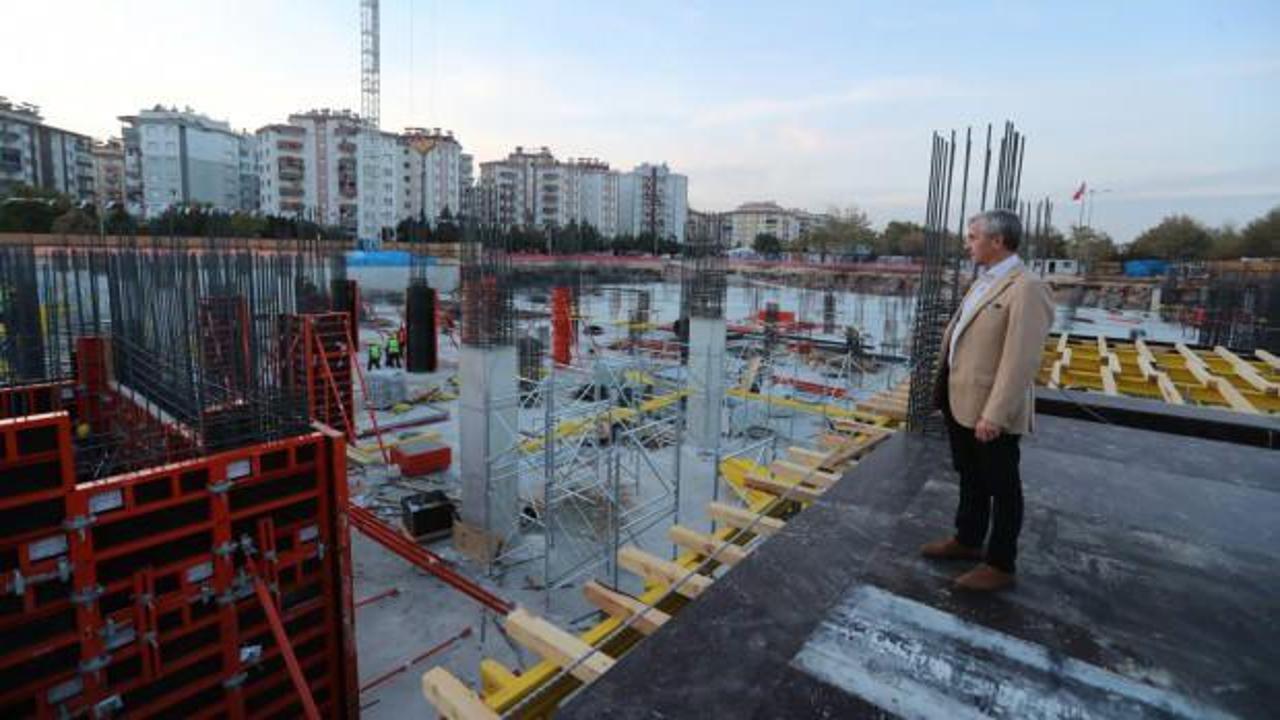 Şahinbey Millet K&uuml;t&uuml;phanesi inşaat &ccedil;alışmaları aralıksız s&uuml;r&uuml;yor