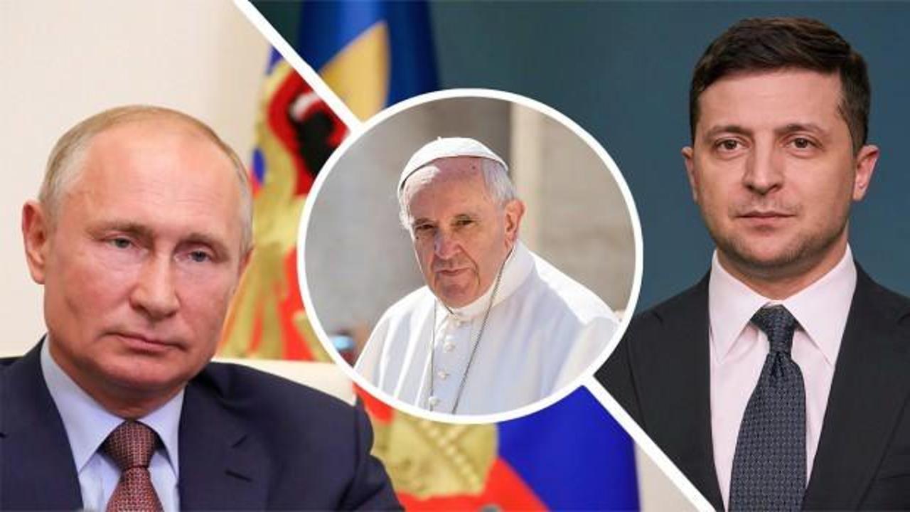 Papa'dan Putin ve Zelenski'ye "Vatikan'da bir araya gelin" teklifi
