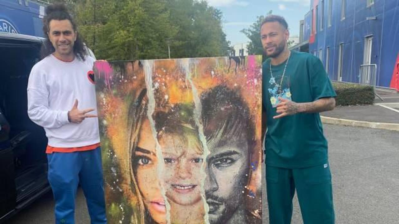 T&uuml;rk ressamdan PSG'nin yıldızlarına &ouml;zel tablolar