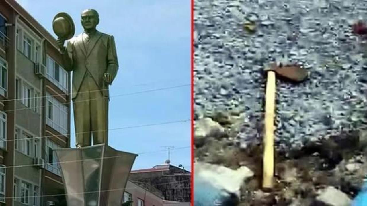 Avcılar'da Atatürk anıtına zarar veren şüpheli yakalandı