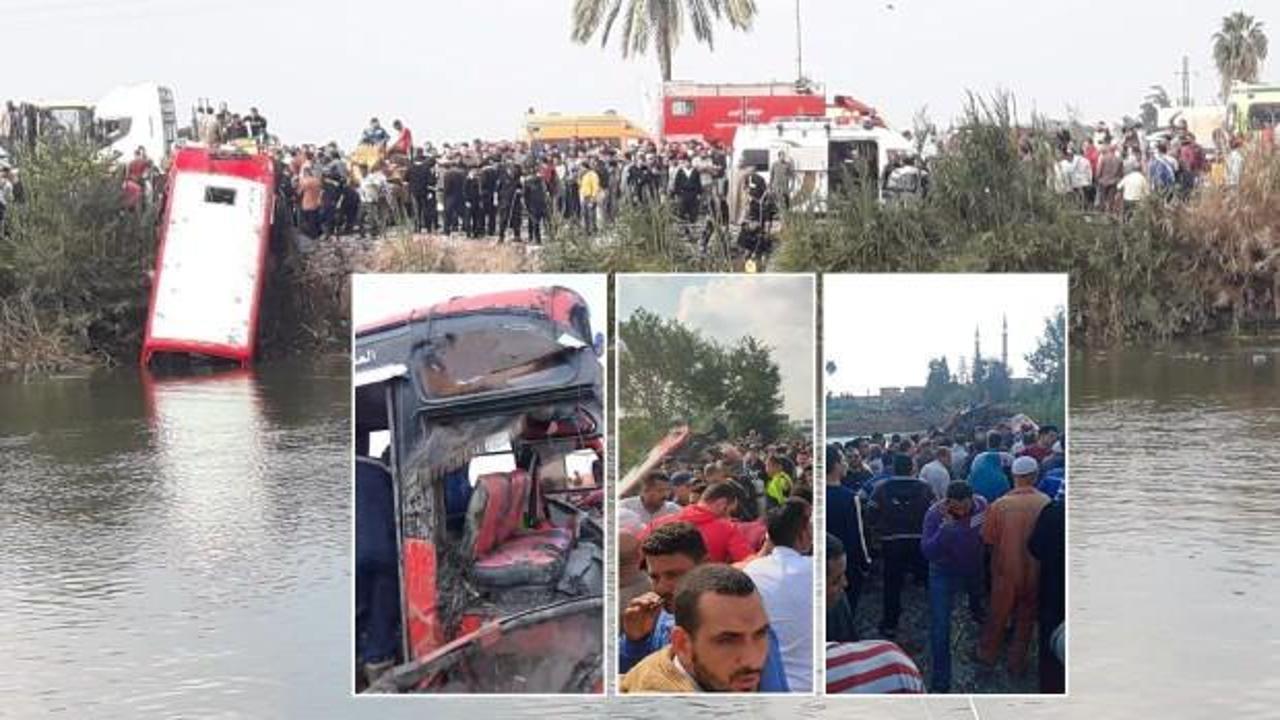 Mısır'da otobüs su kanalına uçtu: 16 ölü, 17 yaralı