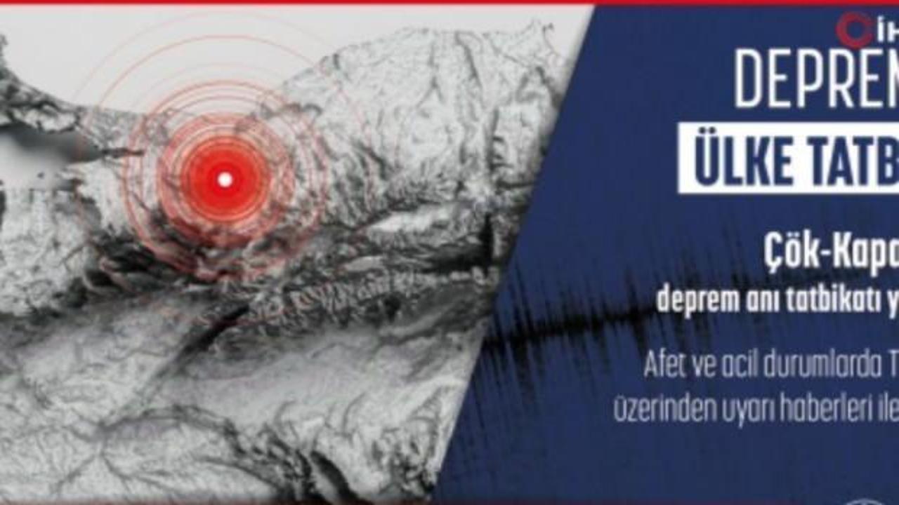 AFAD duyurdu! 12 Kasım'da T&uuml;rkiye genelinde tatbikat yapılacak