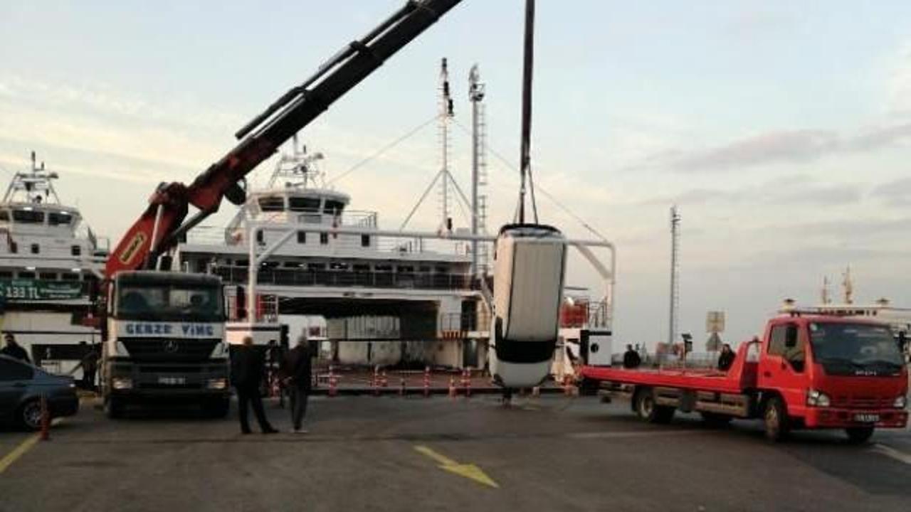 Akılalmaz olay! Ceza kesilmesine kızdı aracını denize attı