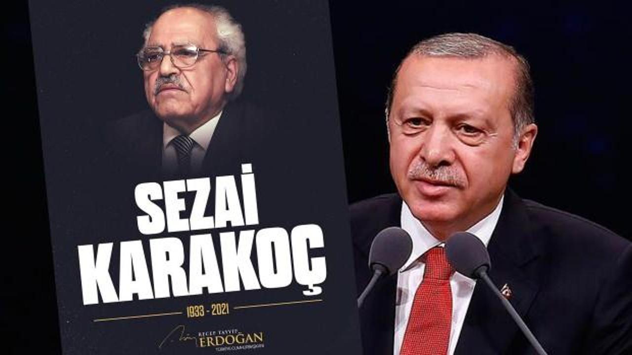 Cumhurbaşkanı Erdoğan diriliş şairimiz Sezai Karakoç'u andı