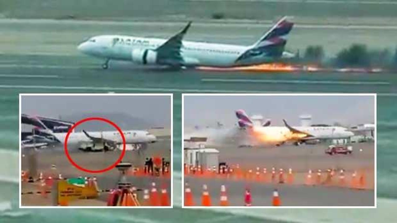 Havaalanına inen uçak kamyonla çarpıştı: 2 ölü