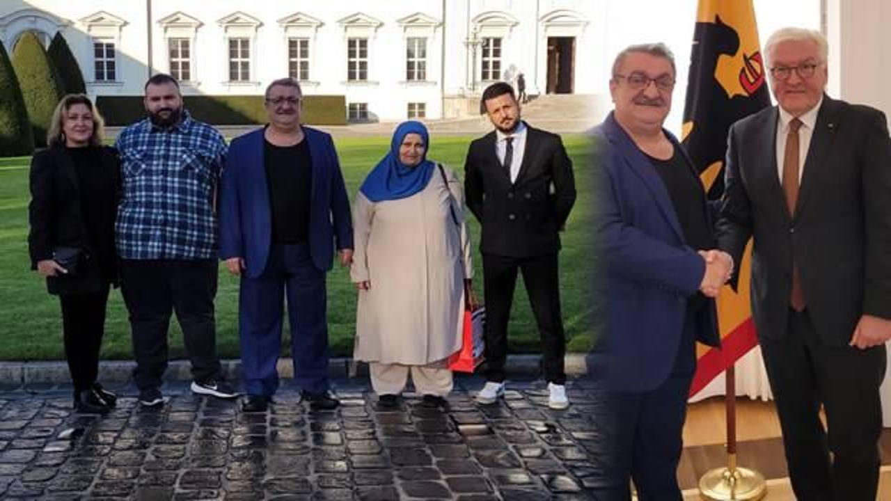 Steinmeier, 30 yıl &ouml;nce evleri kundaklanan Arslan ailesiyle buluştu