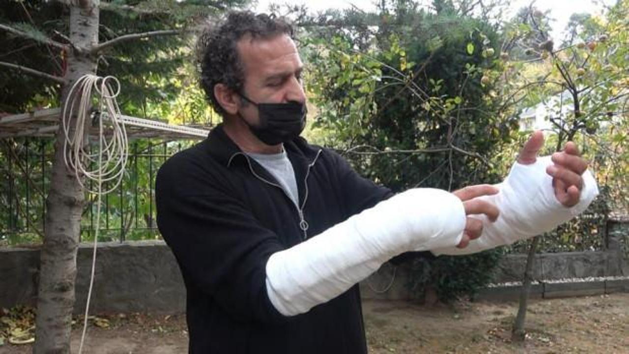 Arkadaşı Pitbulla pusu kurup saldırdı