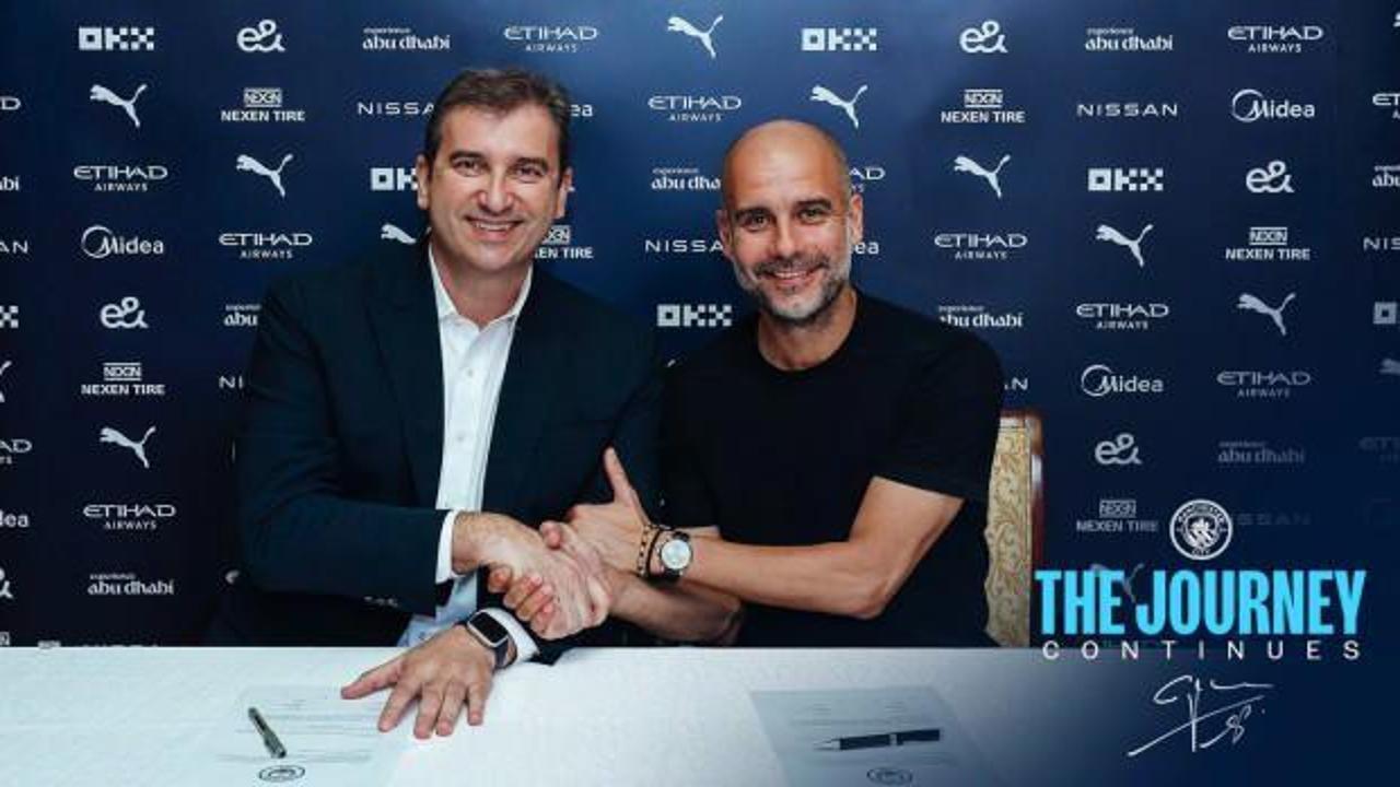 Resmen açıklandı! Guardiola'dan 3 yıllık imza