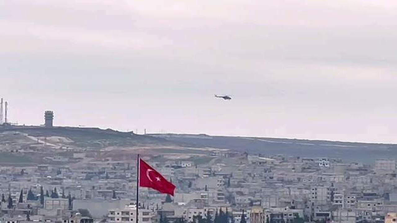 Türkiye-Suriye sınırında hava hareketliliği