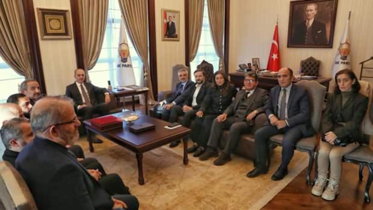 Anadolu Yayıncılar Derneği (AYD) yönetiminden Numan Kurtulmuş'a ziyaret
