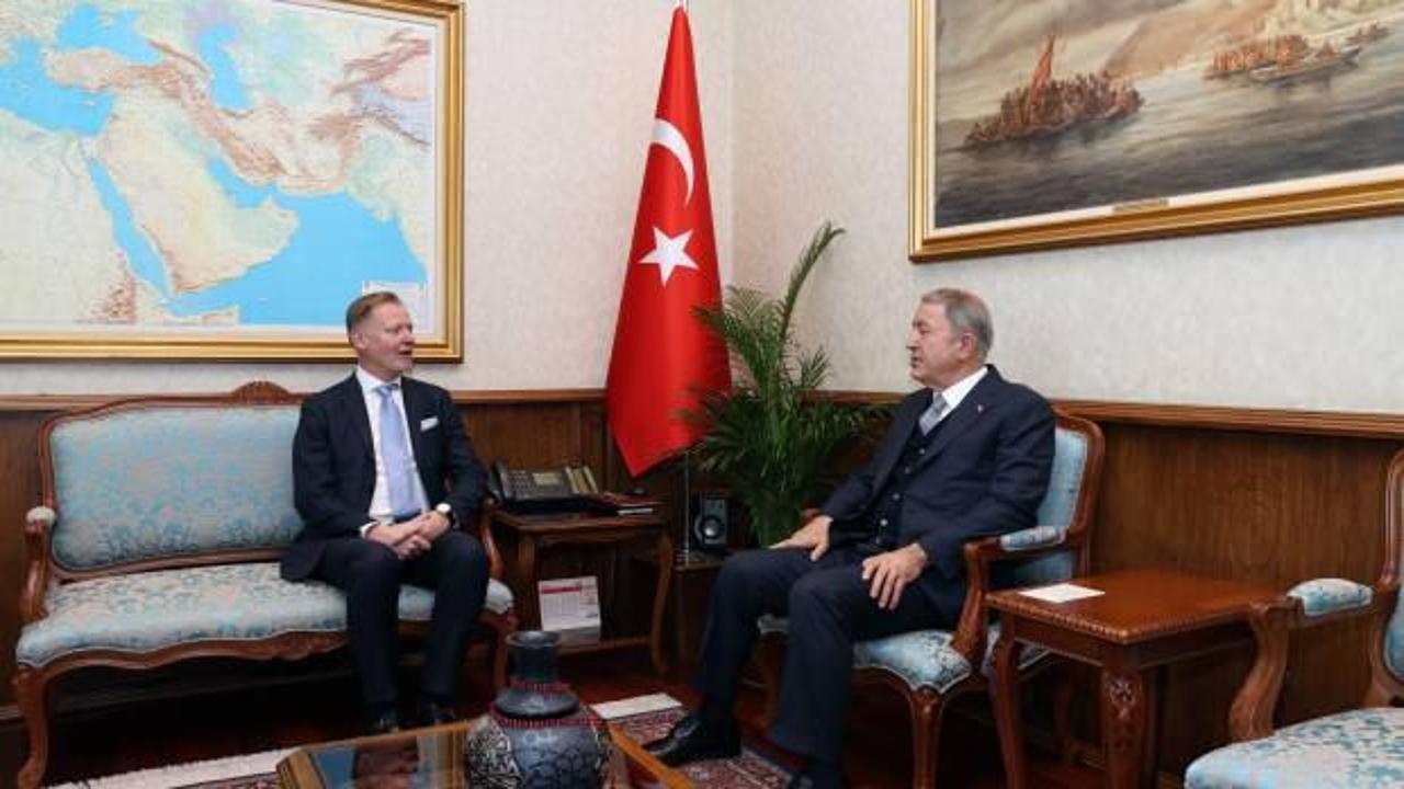 Bakan Hulisi Akar, Finlandiya'nın Ankara Büyükelçisi Ari Maki'yi kabul etti
