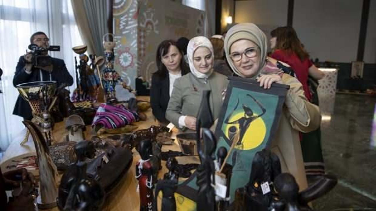 K&uuml;lliye'de Afrika ile kucaklaşma... Emine Erdoğan: T&uuml;rkiye her zaman m&uuml;şfik bir g&uuml;&ccedil; oldu