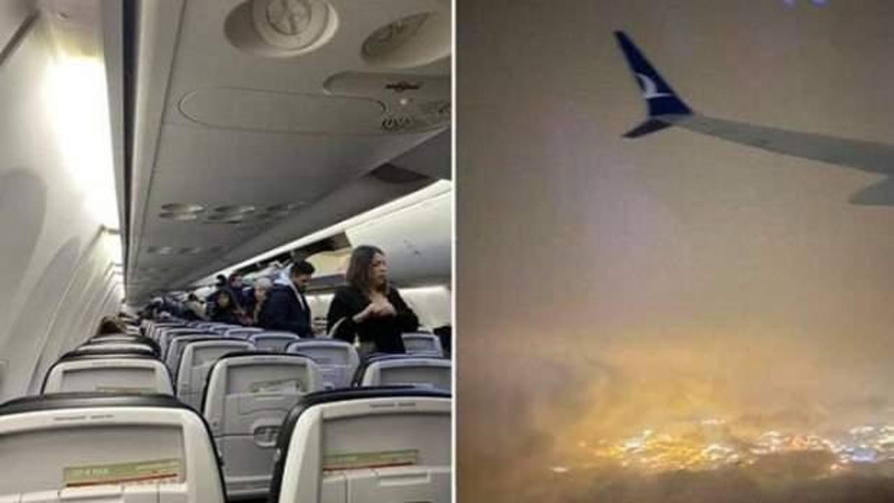 Şiddetli yağış nedeniyle 2 saat havada kalan uçak, Konya'ya indi