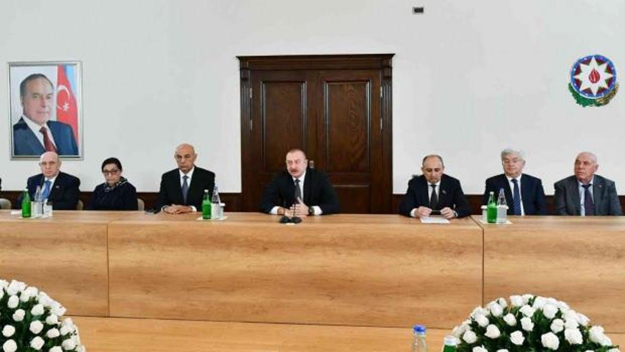 Aliyev: "Doğal kaynaklarımızı sömürenler uluslararası hukuk normuna göre suçludur"