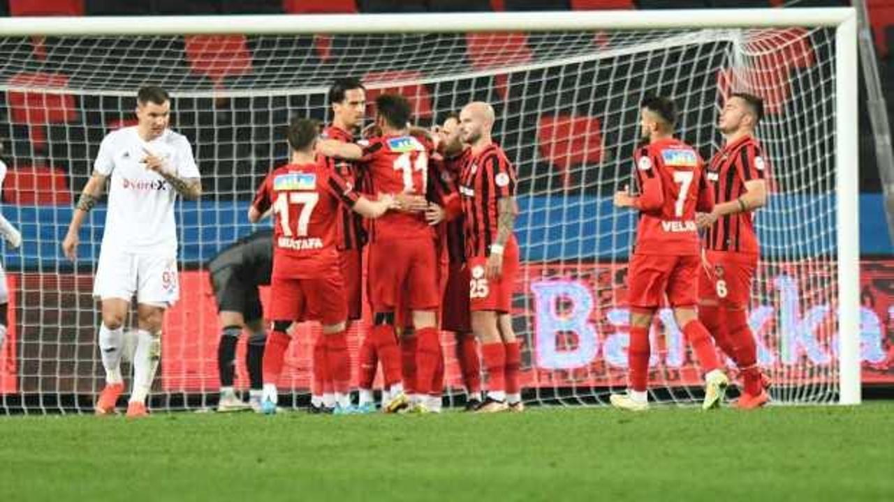 Gaziantep FK, 3 golle turladı!