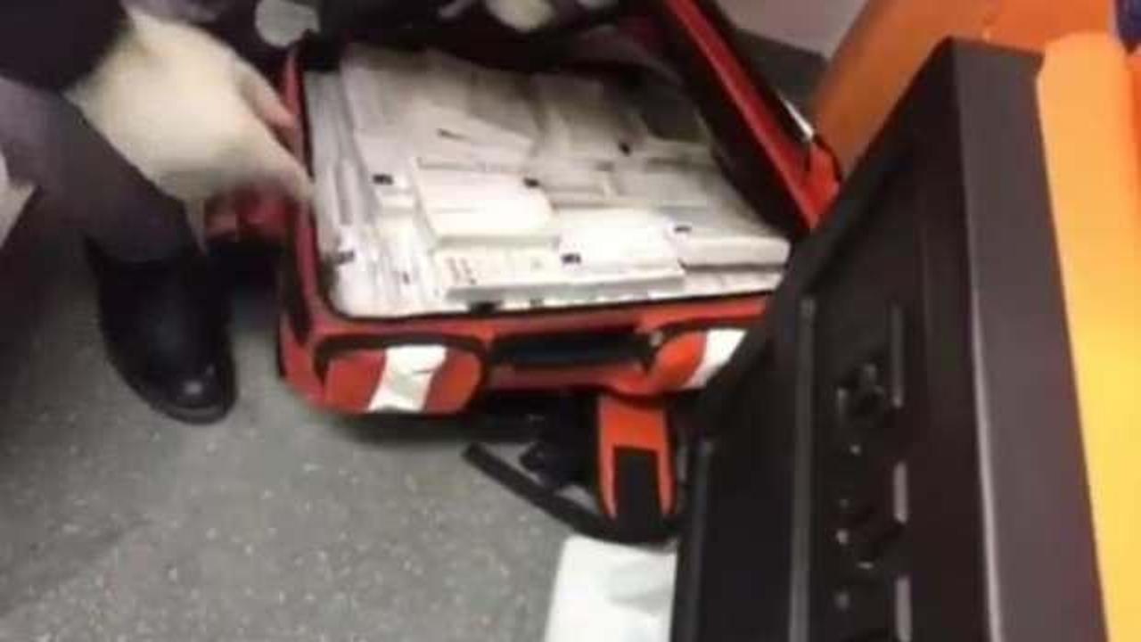 &Ouml;zel ambulansta 3 bin 200 ka&ccedil;ak ila&ccedil; ele ge&ccedil;irildi