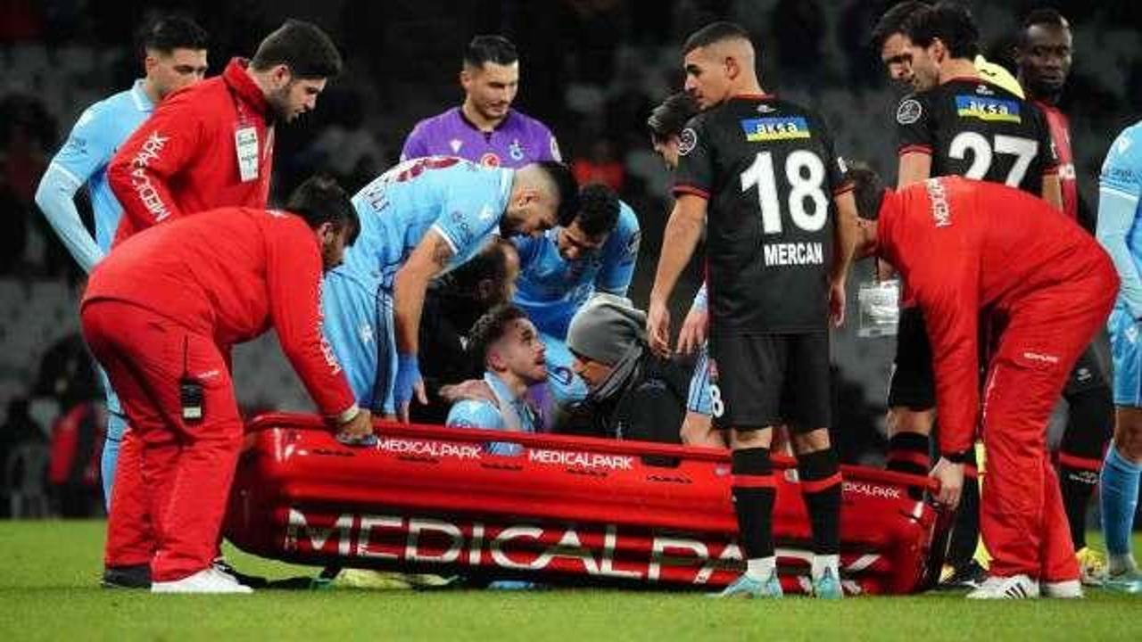 Trabzonspor'da sakatlık şoku! Visca hastaneye kaldırıldı