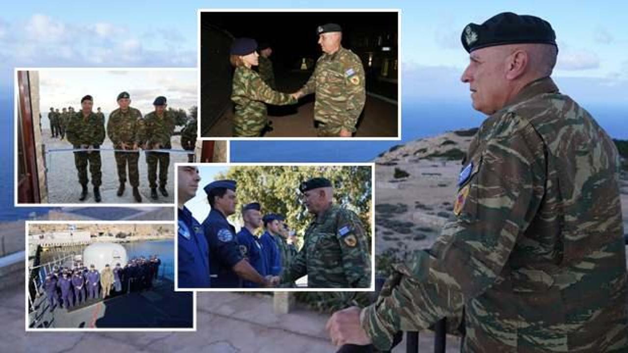 Yunanistan Genelkurmay Başkanı'ndan gayri askeri statüdeki adalara ziyaret
