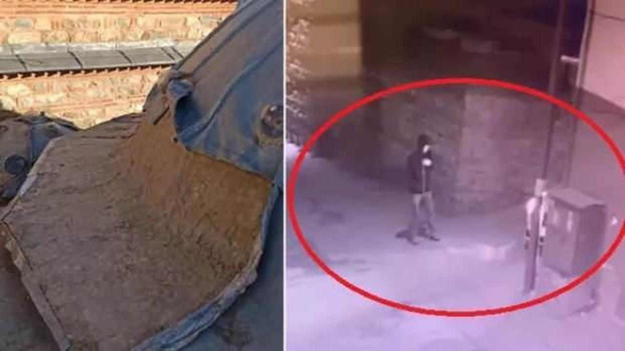 550 yıllık hamamın kurşun levhalarını &ccedil;alıp, hurdacıya sattılar