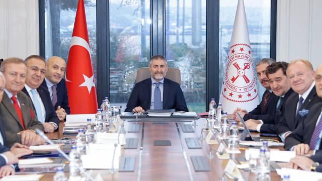 Bakan Nebati TİM y&ouml;netimiyle g&ouml;r&uuml;şt&uuml;