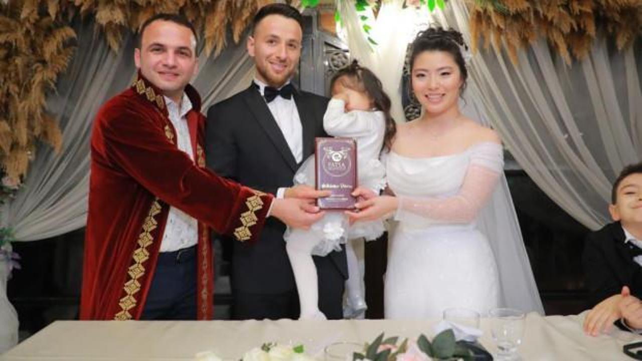 Ordu'ya Japon gelin! Yılın ilk nikahı oldu