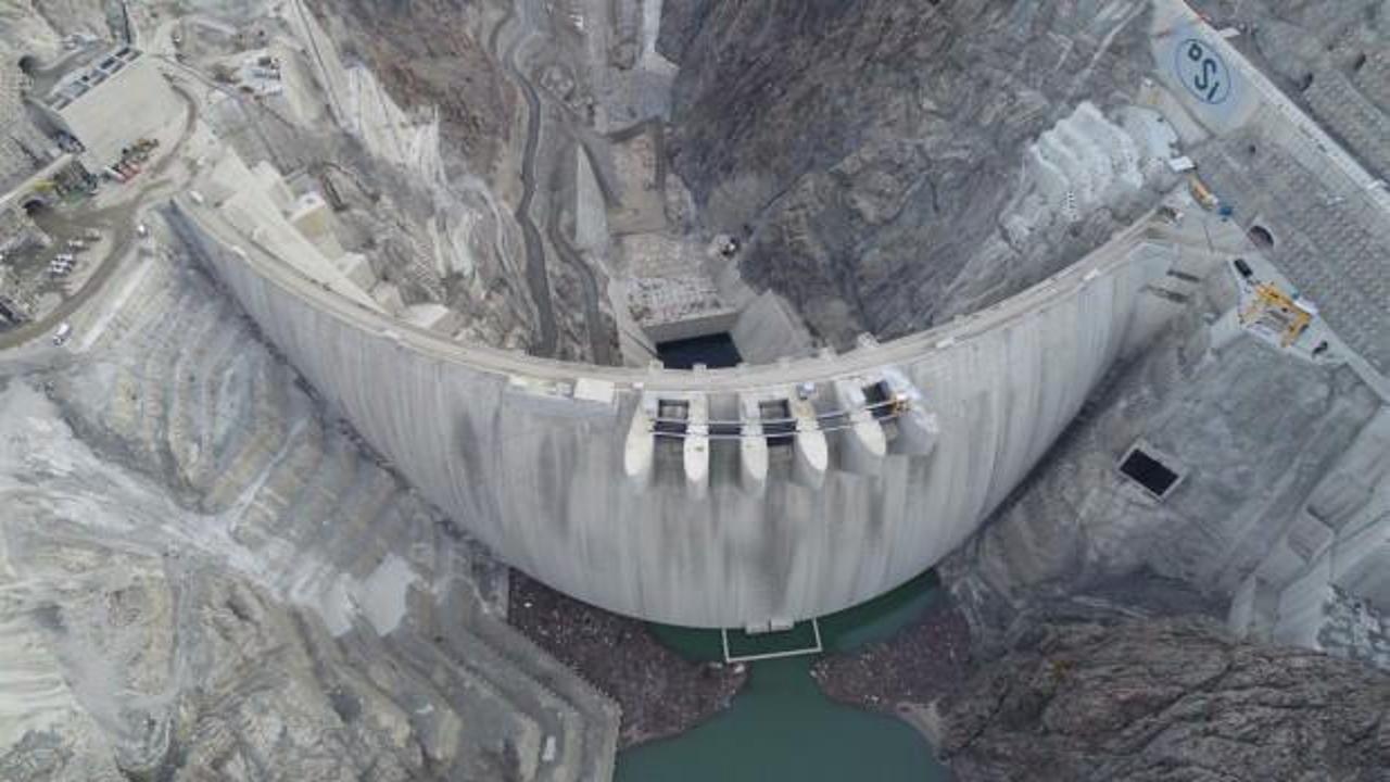 Yusufeli Barajı'nda su miktarı 40,5 milyon metreküpe ulaştı