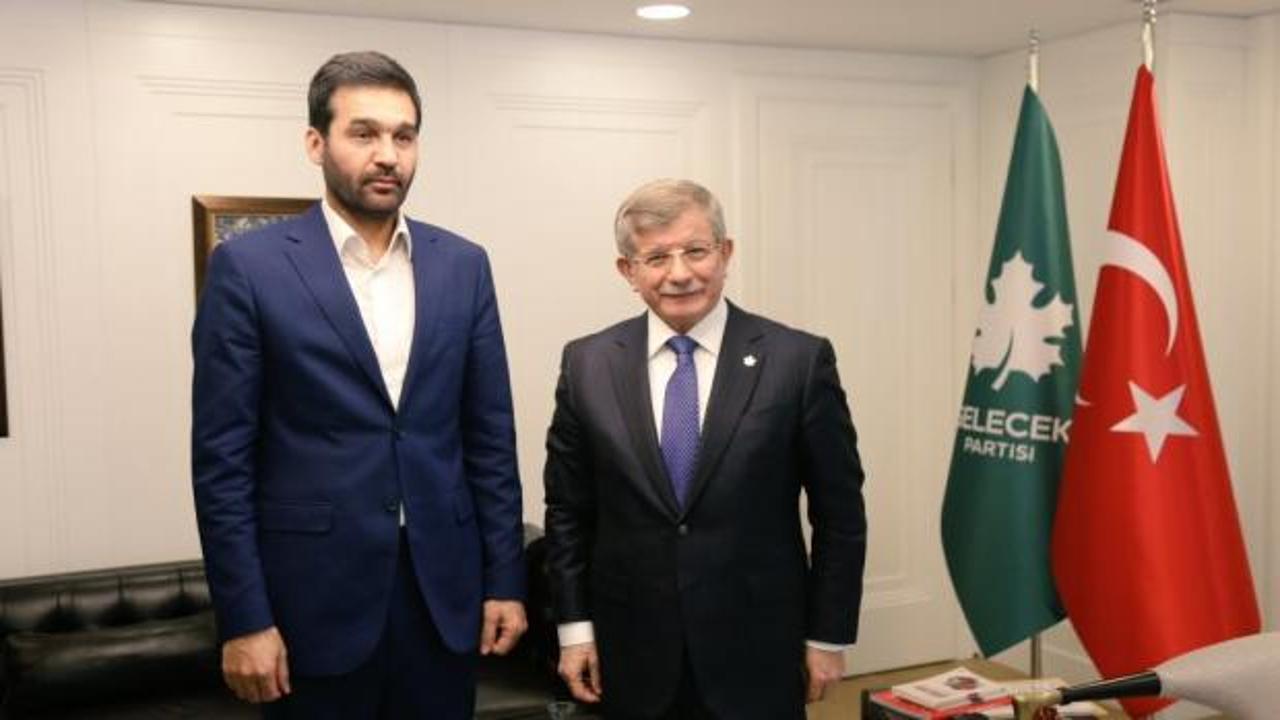 Ahmet Davutoğlu ter&ouml;r &ouml;rg&uuml;t&uuml; sempatizanı Metin Pirani'yi makamında ağırladı