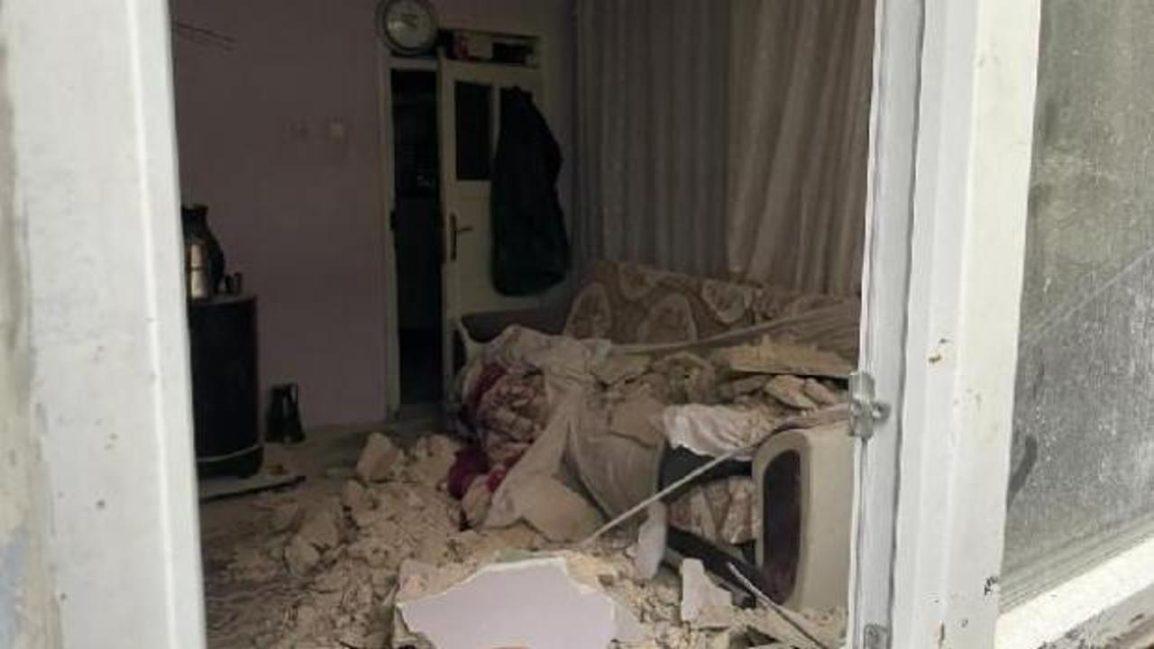 Evinde otururken dehşeti yaşadı