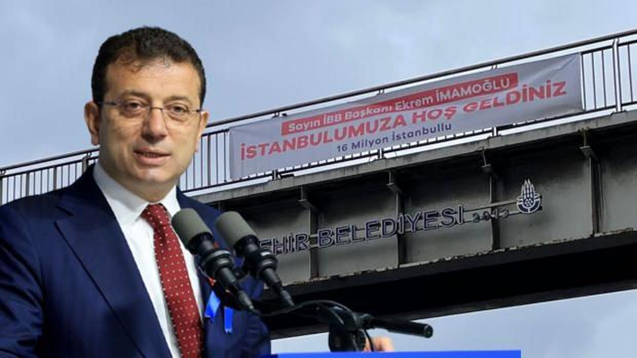 İstanbul'u unutan İmamoğlu'nu ti'ye aldılar: Sürpriz pankartlar!
