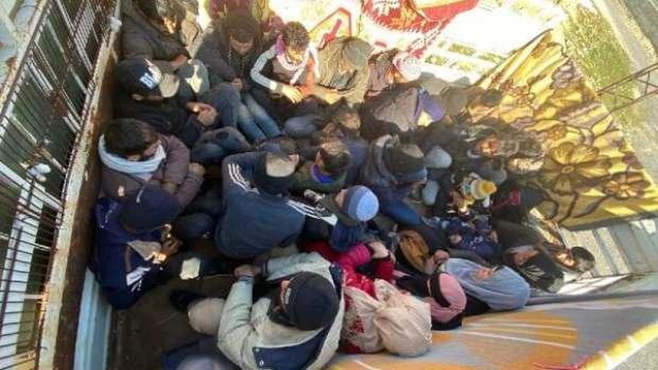 Şanlıurfa'da 83 kaçak göçmen yakalandı