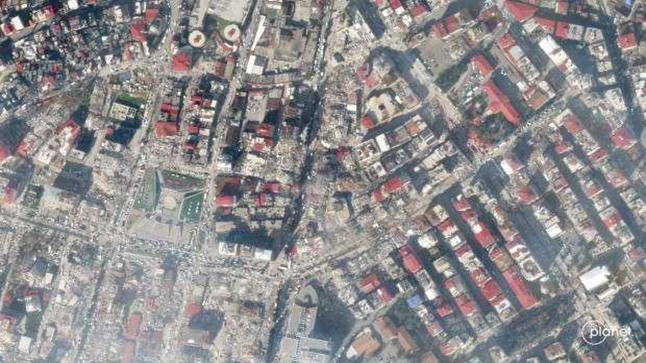 İşte depremin yıktığı şehirlerin uydu görüntüleri