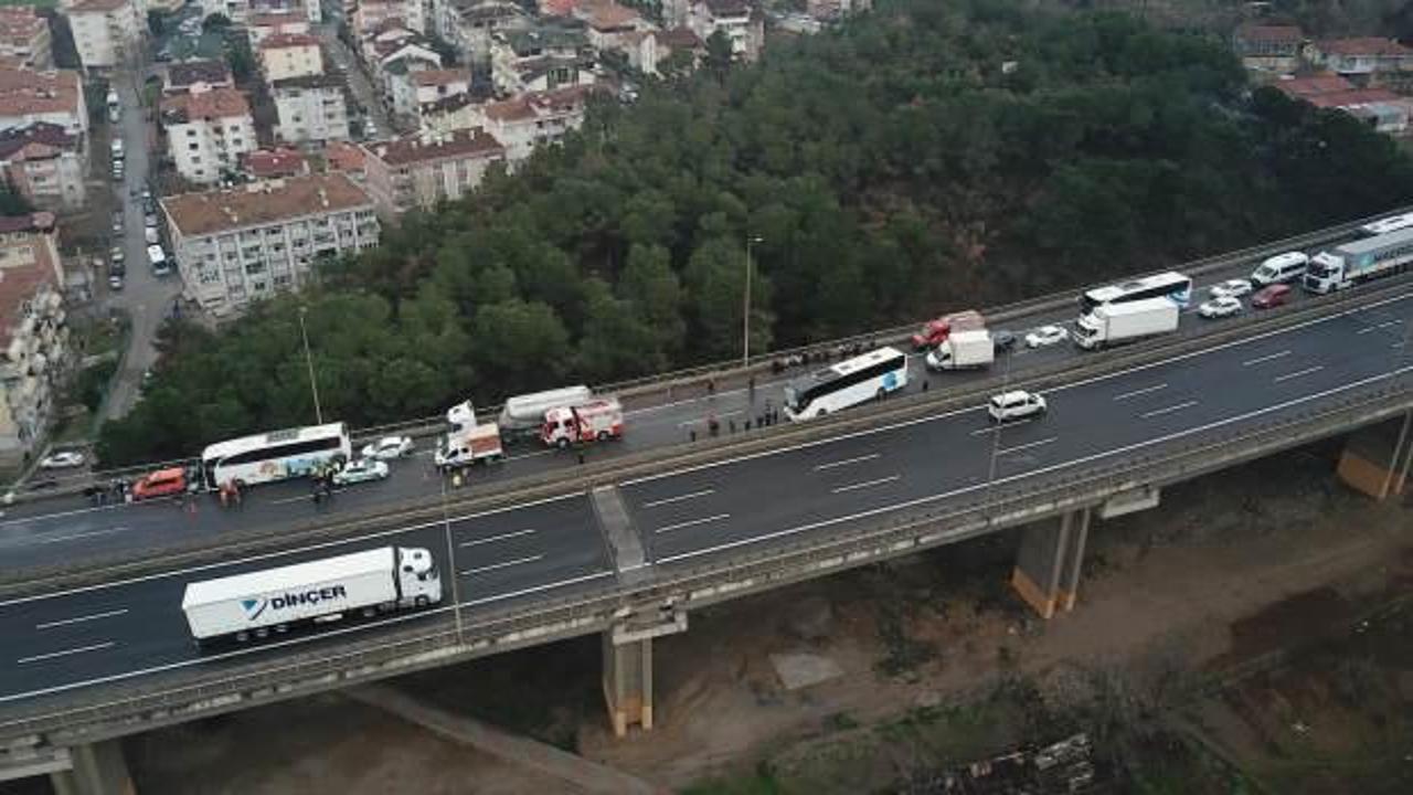 TEM'de kaza: &Ccedil;ok sayıda yaralı var!
