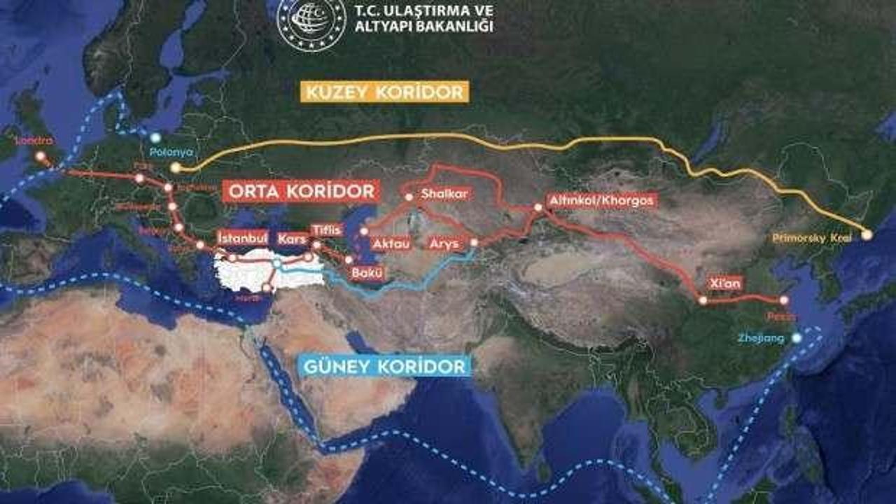 &Ccedil;in ve T&uuml;rkiye arasındaki "orta koridor" uluslararası taşımacılığı y&uuml;zde 30 hızlandıracak
