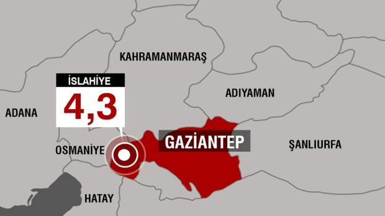 Gaziantep'te 4,6 b&uuml;y&uuml;kl&uuml;ğ&uuml;nde deprem!