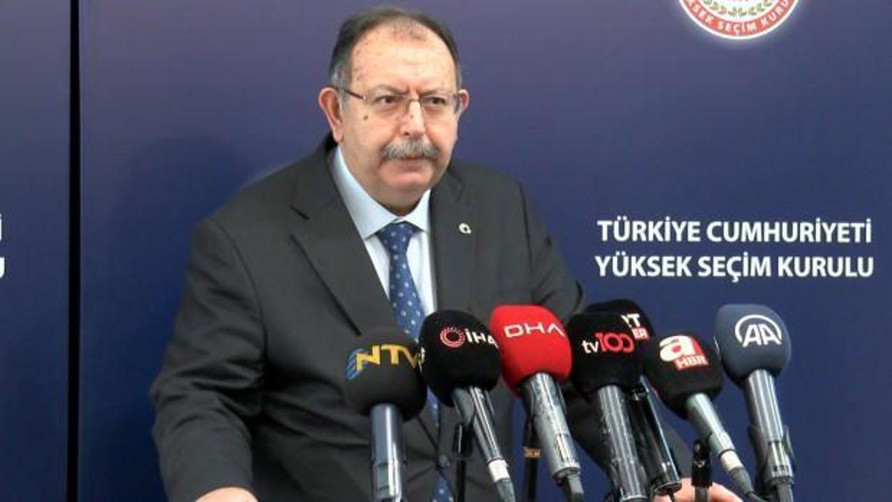 YSK Başkanı adayların imza sayılarını açıkladı