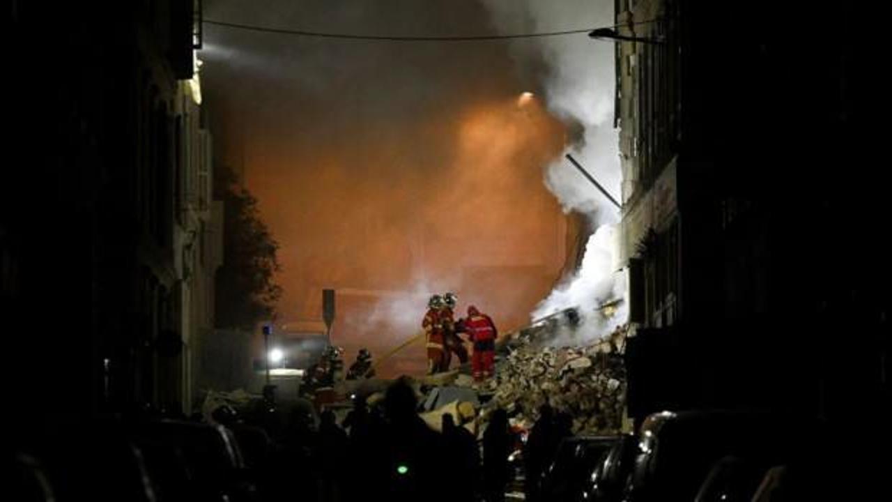 Marsilya'da patlama: Bina çöktü, onlarca insan yaralandı