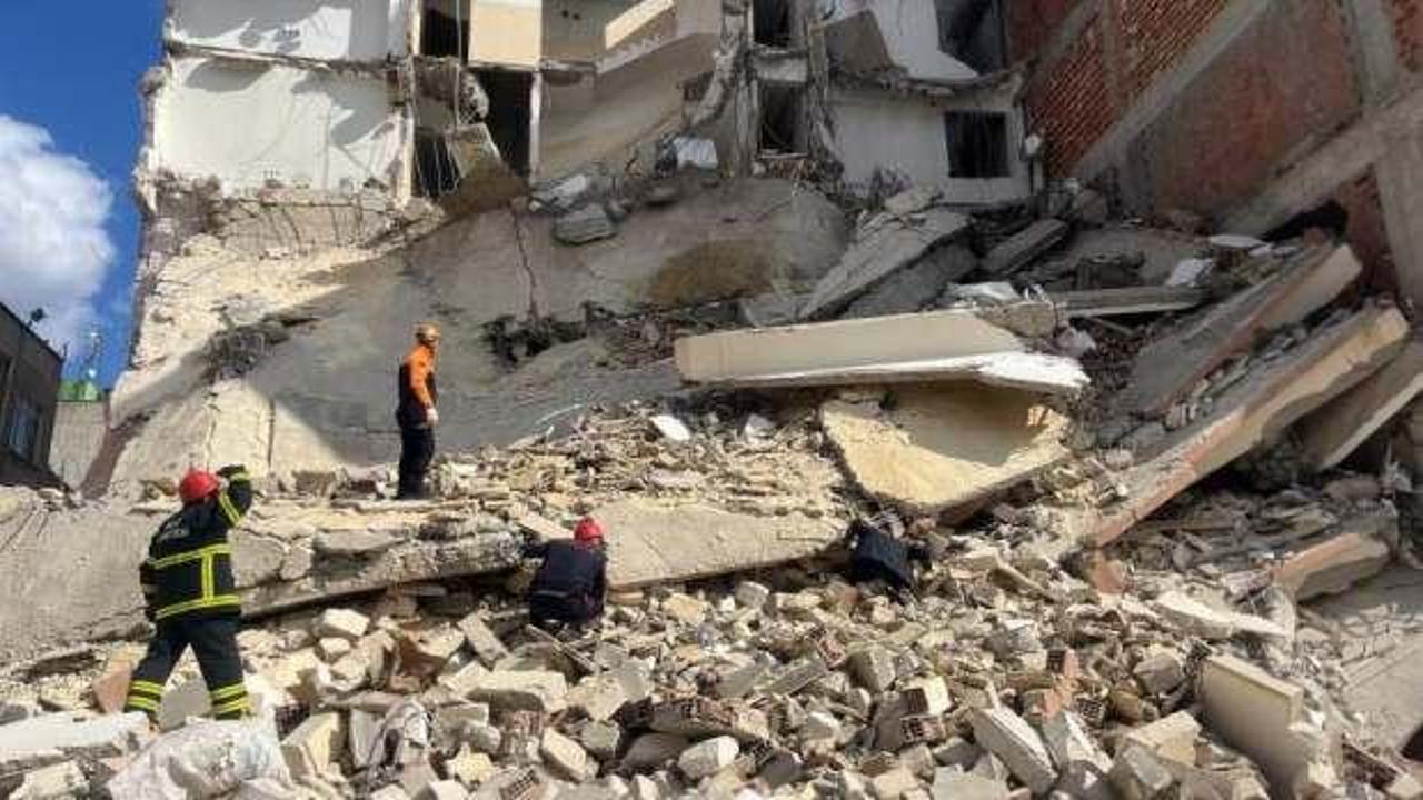Kilis'te bina çöktü: Arama kurtarma çalışması başlatıldı