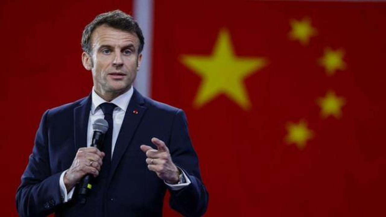 Macron'dan Tayvan uyarısı: ABD'nin ipiyle kuyuya inilmez