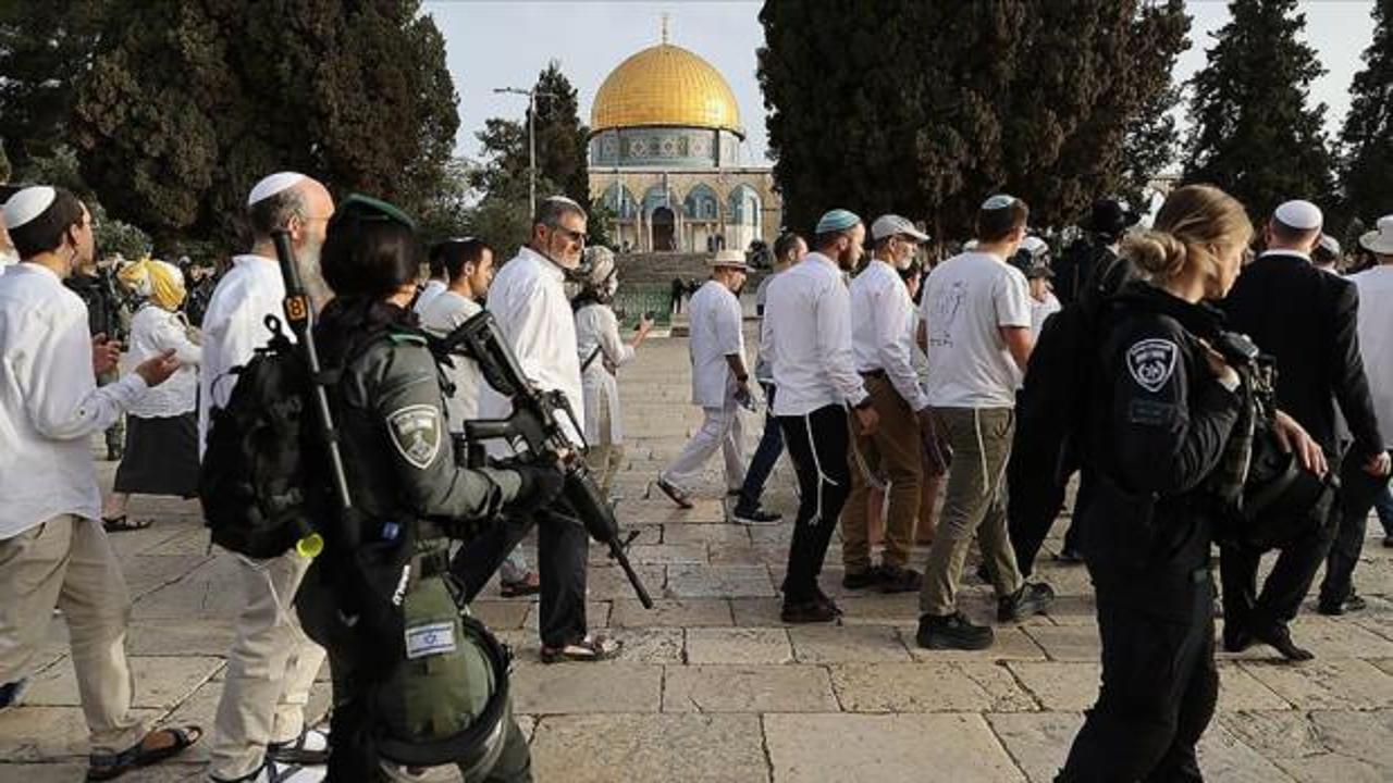 Mescid-i Aksa'ya 1500'den fazla fanatik Yahudi baskın düzenledi