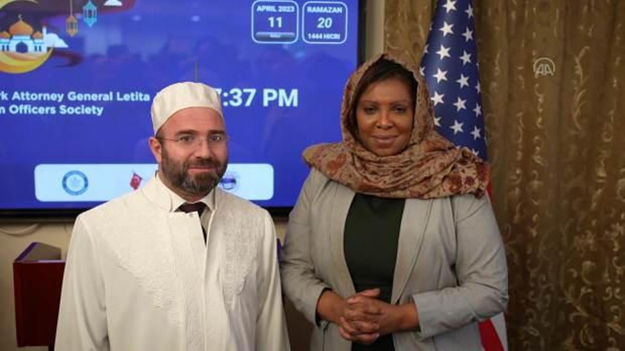Trump'ın hedefindeki New York Başsavcısı Letitia James iftar yemeğine katıldı