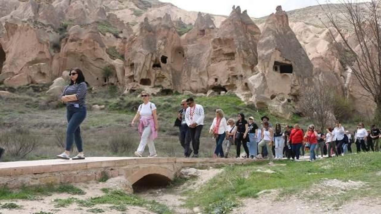 Kapadokya'da yerli turist yoğunluğu