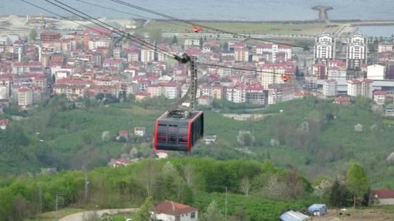 Karadeniz'in en uzun teleferik tesisi Trabzon'da yeniden hizmette
