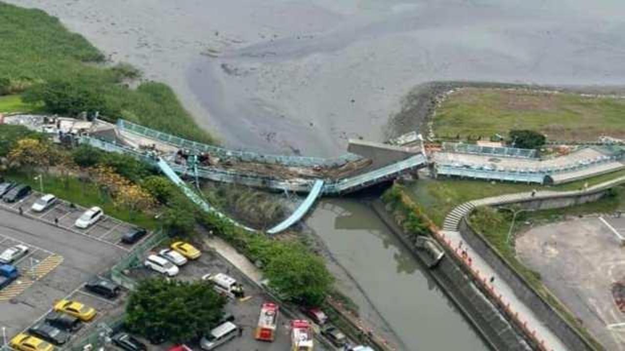 Tayvan'da köprü çöktü: 3 yaralı