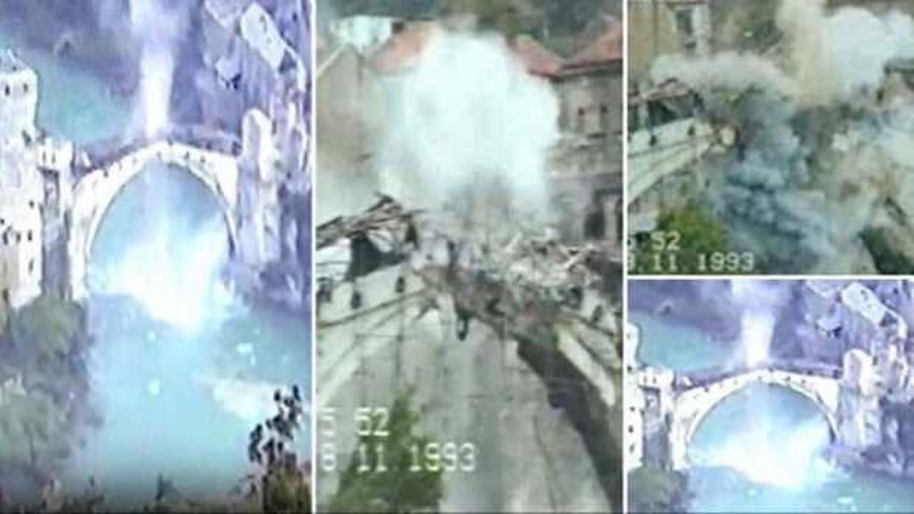 30 yıl sonra yeni görüntü: Mostar Köprüsü işte böyle yıkılmış