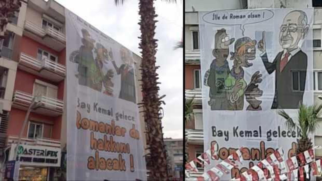 CHP'den Romanları aşağılayan ırkçı afiş! AK Parti'den sert tepki