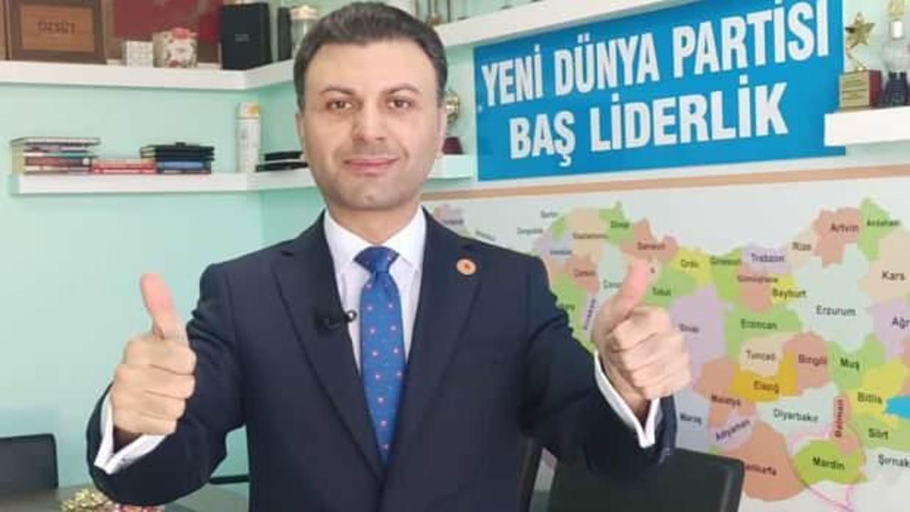 Yeni D&uuml;nya Partisi Baş Lideri Emanullah G&uuml;nd&uuml;z Erdoğan'a destek &ccedil;ağrısı yaptı
