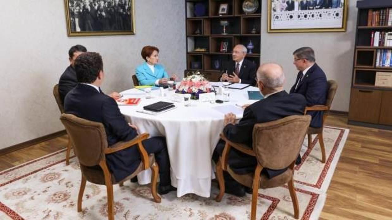 6'lı koalisyon masası genel başkanlarından ortak açıklama