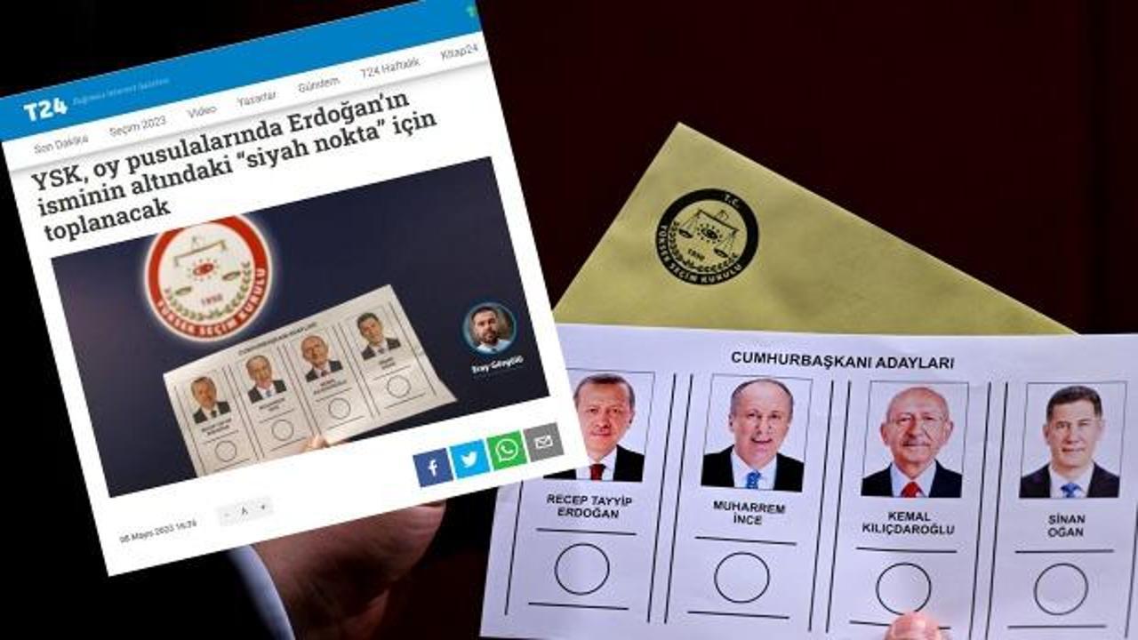 Oy pusulasında "Erdoğan’ın isminin altındaki siyah nokta" iddiası hakkında açıklama