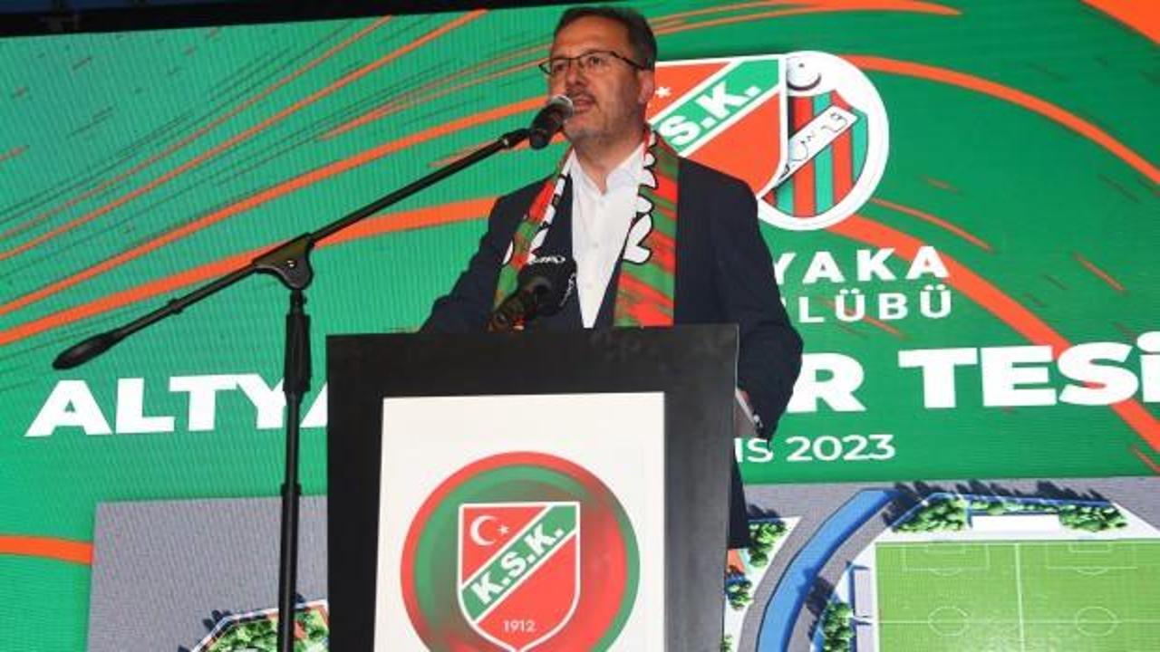 Bakan Kasapoğlu'ndan Karşıyaka'ya tesis müjdesi