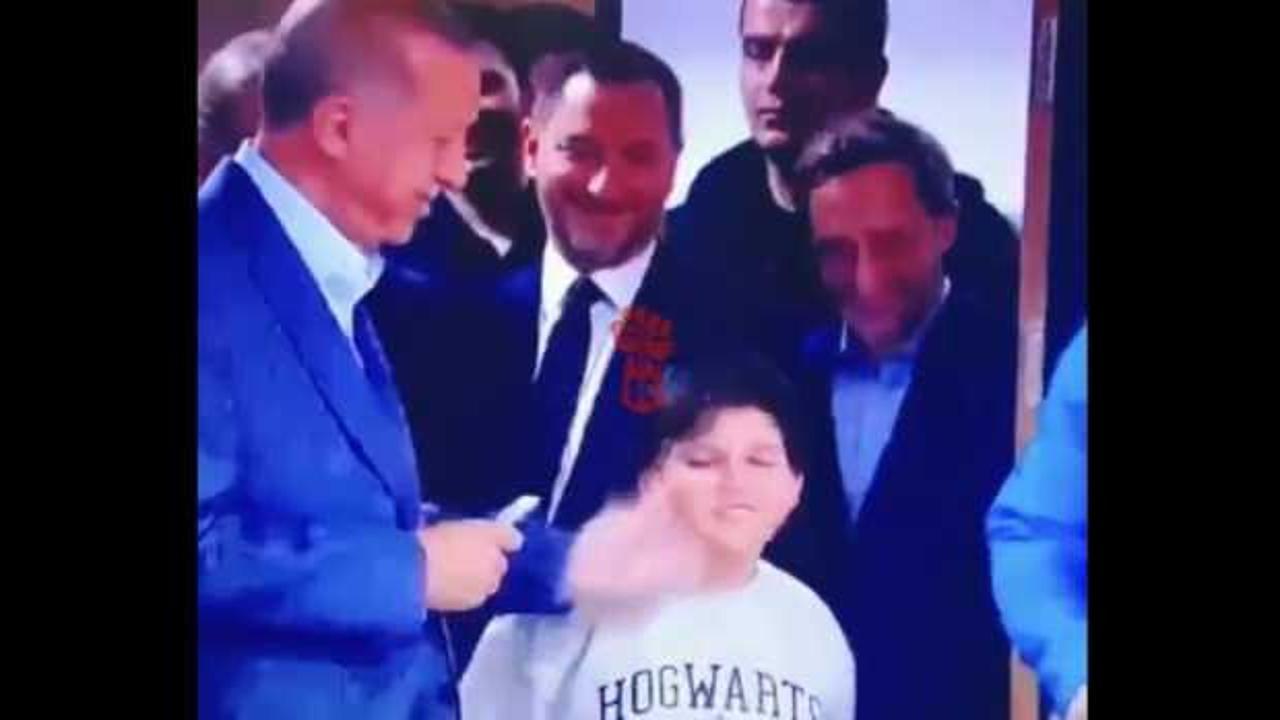 "Erdoğan oy sırasında &ccedil;ocuğa tokat attı" iddiası: A&ccedil;ıklama geldi